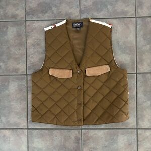 British Khaki By Robert Lighton Vest Men  Medium Quilted‎ front Chest Pockets